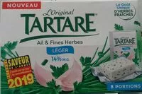 Mängden socker i Tartare léger