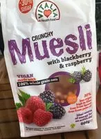 Mängden socker i Muesli With Blackberry & Raspberry