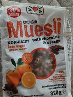 Mängden socker i Muesli crunchy