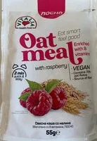 Mängden socker i Oatmeal with raspberry