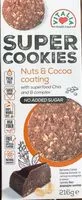 Mängden socker i Super cookies nuts & cocoa coating