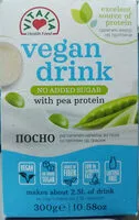 Mängden socker i Vegan drink with pea protein