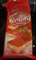 Mängden socker i Tortina gâteau fourré à la crème au goût fraise
