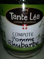 Mängden socker i Compote pomme rhubarbe