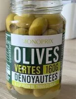 Mängden socker i Olives vertes dénoyautées