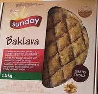 Mängden socker i Baklava