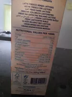 Mängden socker i Lactose free 2.5% Fat fresh milk