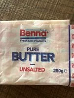 Mängden socker i Pure unsalted butter