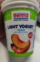 Mängden socker i Light yogurt peach fat free