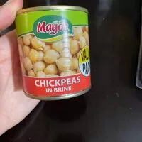 Mängden socker i Chickpeas in brine