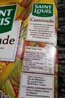 Mängden socker i Cassonade