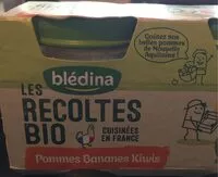 Mängden socker i Pommes Bananes kiwis