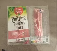 Mängden socker i Poitrine tranches fines