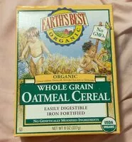 Mängden socker i Organic whole grain oatmeal cereal