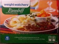 Mängden socker i Weight Watchers Pannbiff och potatisgratäng