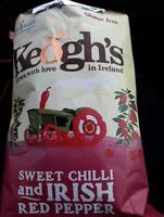 Mängden socker i Chips de pommes de terre saveur piment et poivron rouge irlandais