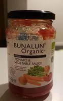 Mängden socker i Bunalun Organic Tomato & Vegetable Sauce Gluten Free
