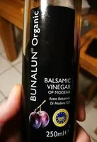 Mängden socker i Bunalun organic balsamic vinegar