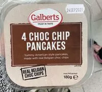 Mängden socker i 4 Choc Chip Pancakes