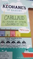 Mängden socker i Cabillaud au poivre et citron, légumes et riz