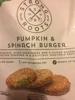 Mängden socker i Pumpkin and spinach burger