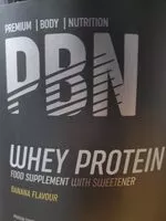 Mängden socker i PBN WHEY PROTEIN Banana Flavour