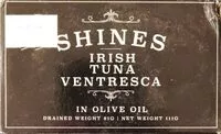 Mängden socker i Irish Tuna Ventresca in Olive Oil