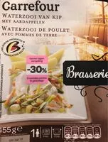 Mängden socker i Waterzooi de poulet avec pommes de terre