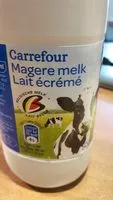 Mängden socker i Carrefour Lait écrémé