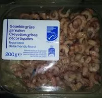 Mängden socker i crevettes grises décortiquées