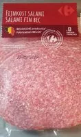 Mängden socker i Carrefour Salami Fin Bec
