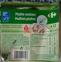 Mängden socker i Huîtres plates