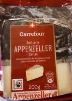 Mängden socker i Fromage Appenzeller suisse