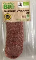 Mängden socker i Saucisson d'ardenne IGP bio