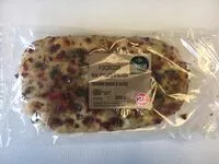 Mängden socker i Focaccia Poivrons rouges et olives