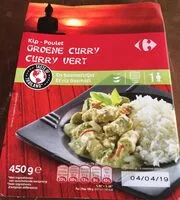Mängden socker i Poulet curry vert