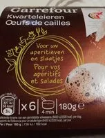 Mängden socker i Œufs de cailles