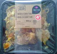 Mängden socker i Nouilles Curry Thai