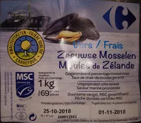 Mängden socker i Moules de Zélande