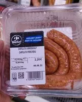 Mängden socker i Chipolata porc et veau