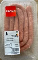 Mängden socker i Chipolata porc/veau