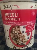 Mängden socker i Muesli Superfruit