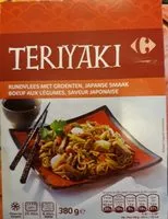 Mängden socker i Teriyaki boeuf aux légumes, saveur japonaise