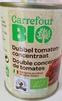 Mängden socker i Double concentré de tomates