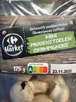 Mängden socker i mini paddenstoelen champignons