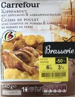 Mängden socker i Cuisse de poulet avec compote de pommes