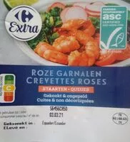 Mängden socker i Crevettes roses queues