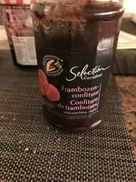 Mängden socker i Sélection carrefour confiture de framboises