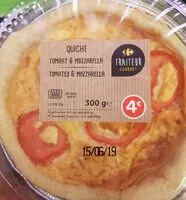 Mängden socker i Quiche tomate mozzarela