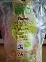 Mängden socker i Muesli avec 30% fruit, graines & noix